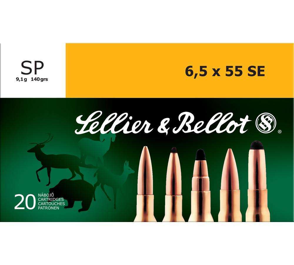 Ammunition Sellier&Bellot Rifle 6.5x55mm S&B 6.5X55SW 140GR SP 20/400